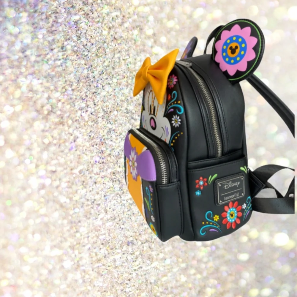 Loungefly Disney‎ Minnie Mouse Sugar Skull Cosplay Mini Backpack